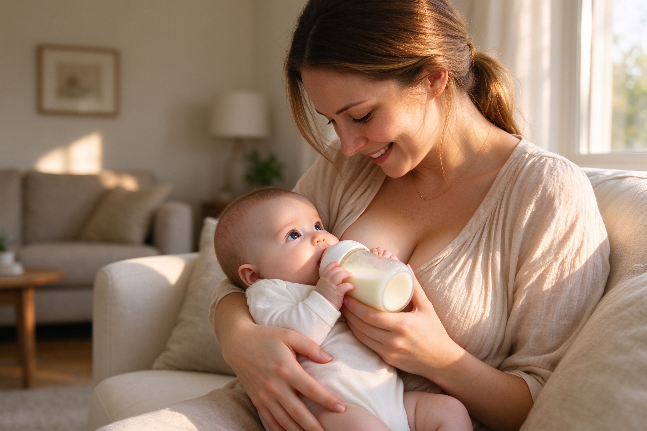 Baby bottle feeding